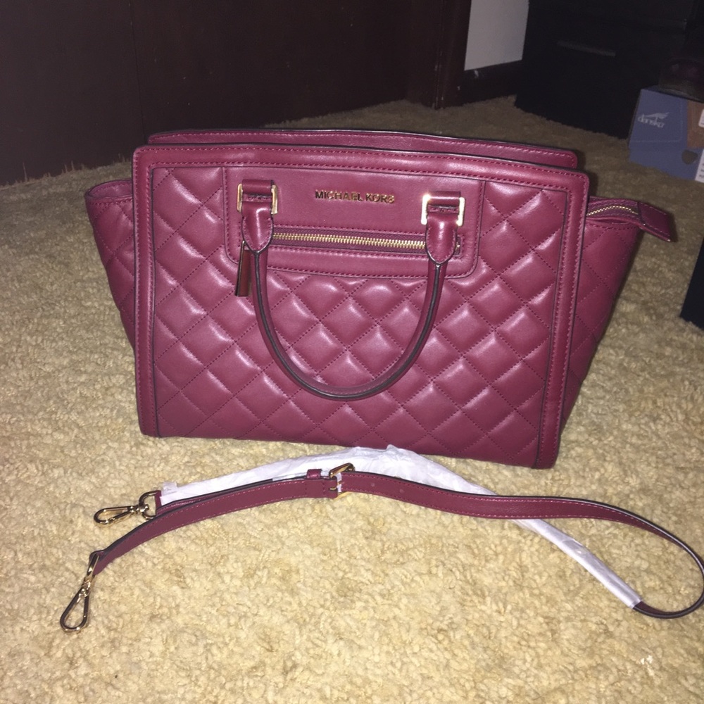 Michael Kors burgundy handbag